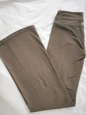 lululemon athletica Brown Flare Yoga Pants